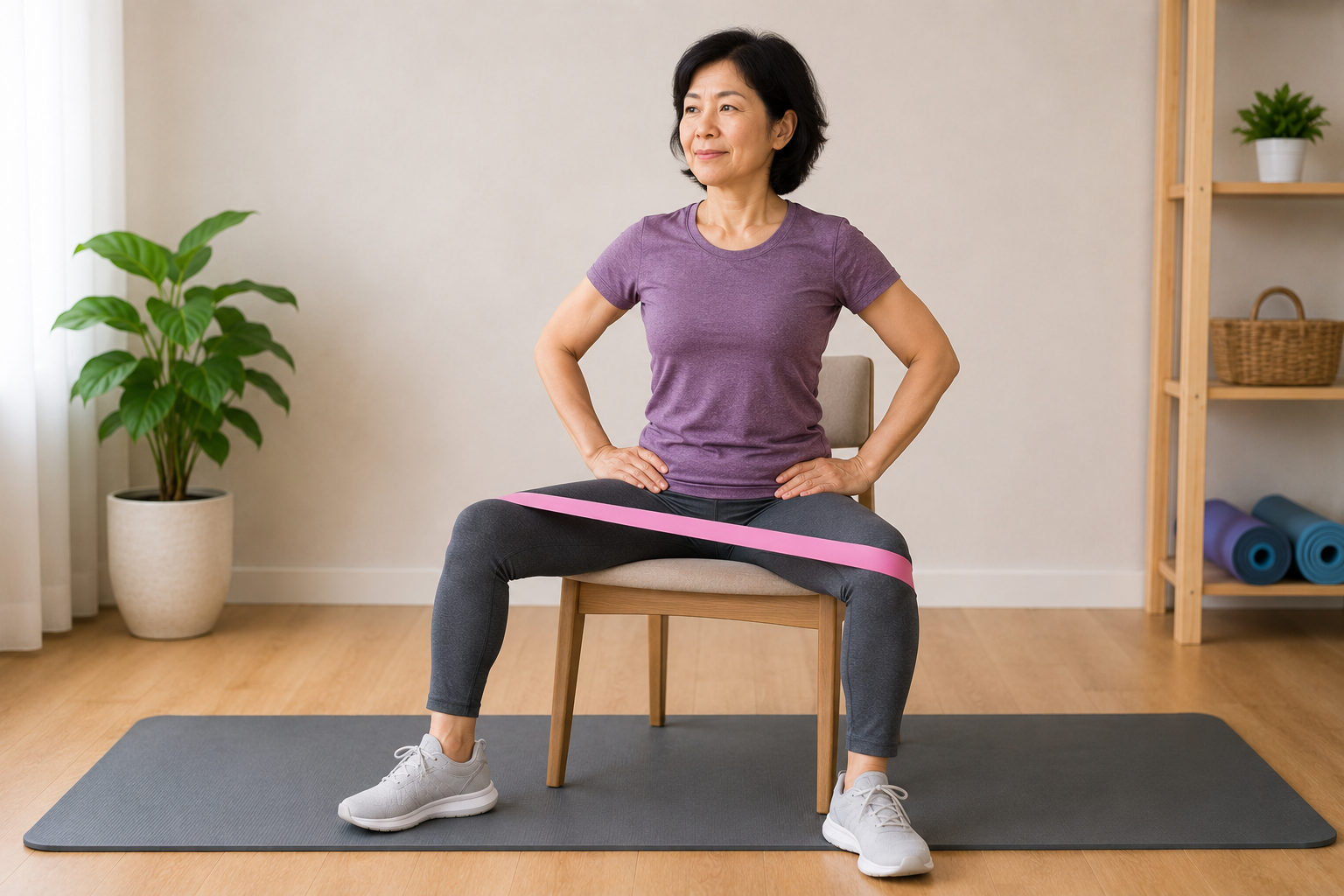 4 bài tập với dây kháng lực giúp kích hoạt cơ mông sau tuổi 55 - Ảnh 3.