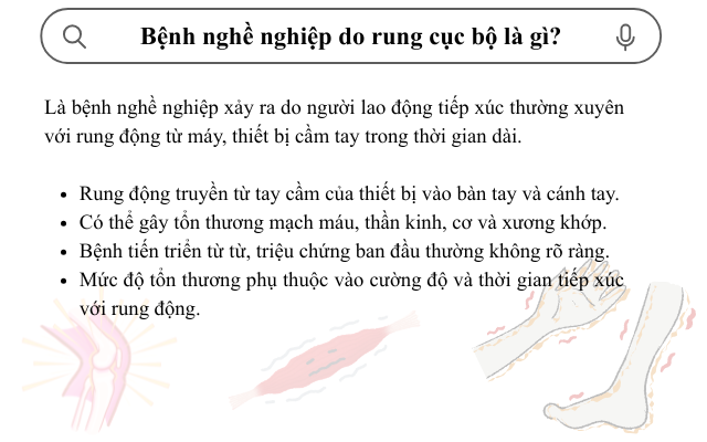 Bệnh nghề nghiệp do rung cục bộ và những điều người lao động cần biết - Ảnh 1.