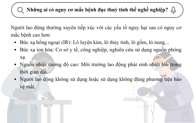 Nhận diện nguy cơ mắc bệnh đục thủy tinh thể nghề nghiệp - Ảnh 2.