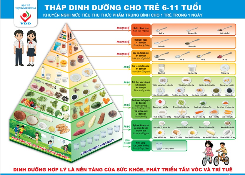 Tháp dinh dưỡng cho trẻ em: 'Kim chỉ nam' giúp cha mẹ xây dựng bữa ăn cân bằng cho con - Ảnh 4.
