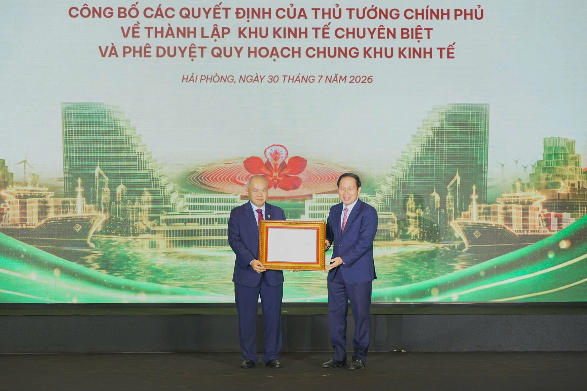 Công bố các Quyết định của Thủ tướng Chính phủ về Khu kinh tế và khởi động Khu Thương mại tự do Hải Phòng- Ảnh 4.