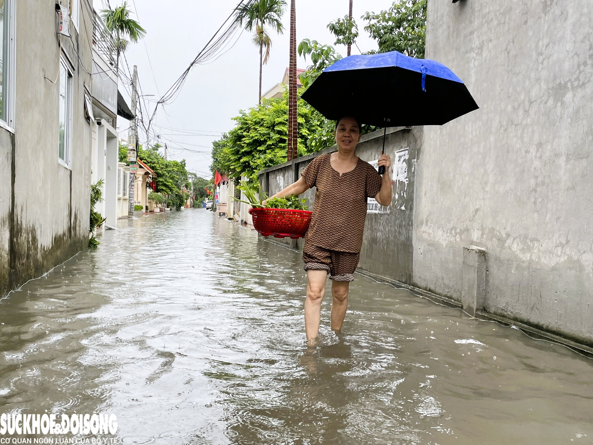 Mưa lớn Hải Phòng gây ngập sâu nhiều tuyến phố , người dân gặp khó khăn trong di chuyển - Ảnh 7.