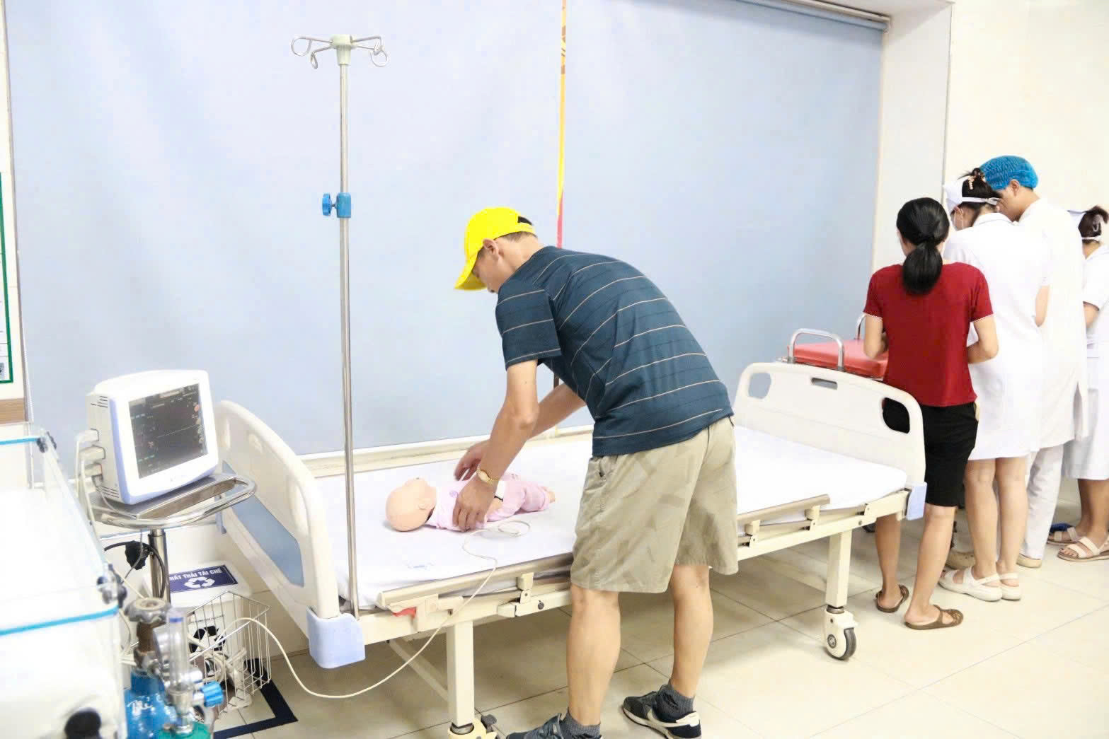 Bệnh viện Nhi Hải Phòng diễn tập xử lý tình huống khi nhân viên bị tấn công- Ảnh 3.