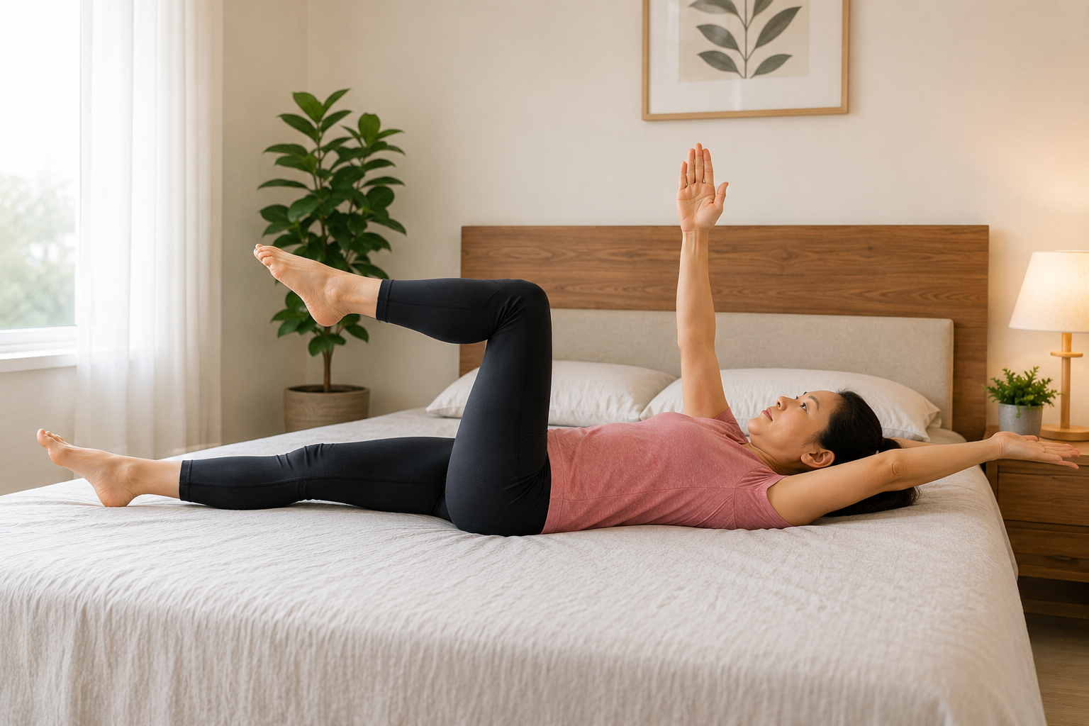 5 bài tập tại giường giúp tăng cường cơ lõi sau tuổi 60 - Ảnh 3.