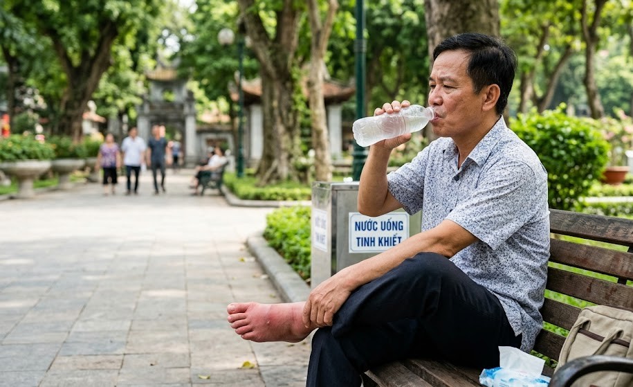 Tăng acid uric có phải mắc bệnh gout? Uống ít nước có khiến tăng acid uric? - Ảnh 1.