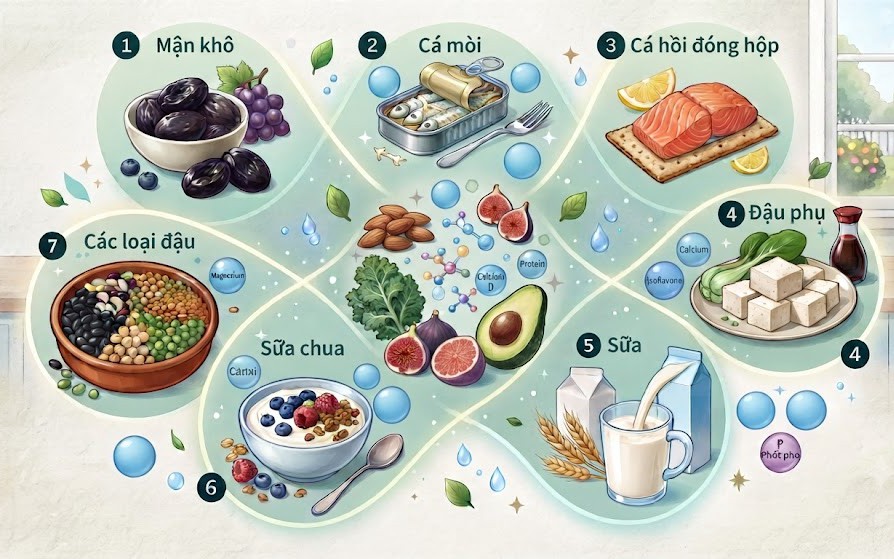 Thực phẩm và cách kết hợp tốt cho sức khỏe xương - Ảnh 3.