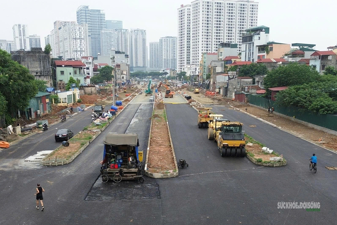 Tuyến đường nối ba khu đô thị lớn ở Hà Nội sắp thông xe kỹ thuật- Ảnh 8.