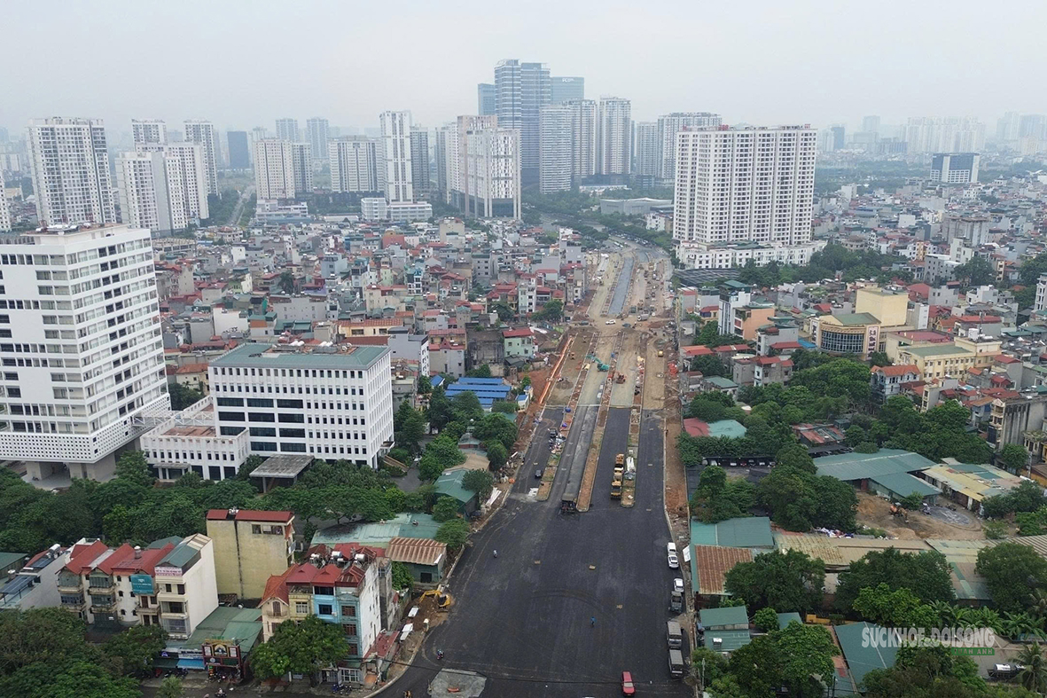 Tuyến đường nối ba khu đô thị lớn ở Hà Nội sắp thông xe kỹ thuật- Ảnh 9.