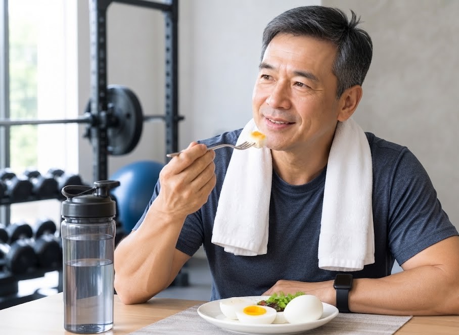 Người trên 50 tuổi sau tập nên ăn lòng trắng hay cả quả trứng gà? - Ảnh 1.