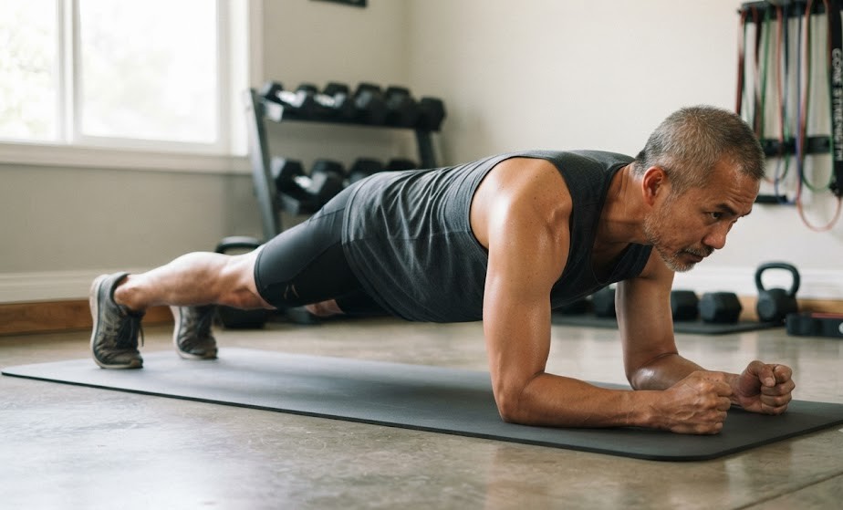 Plank 30 ngày: Giữ lâu hay tăng độ khó để tăng cơ lõi? - Ảnh 1.