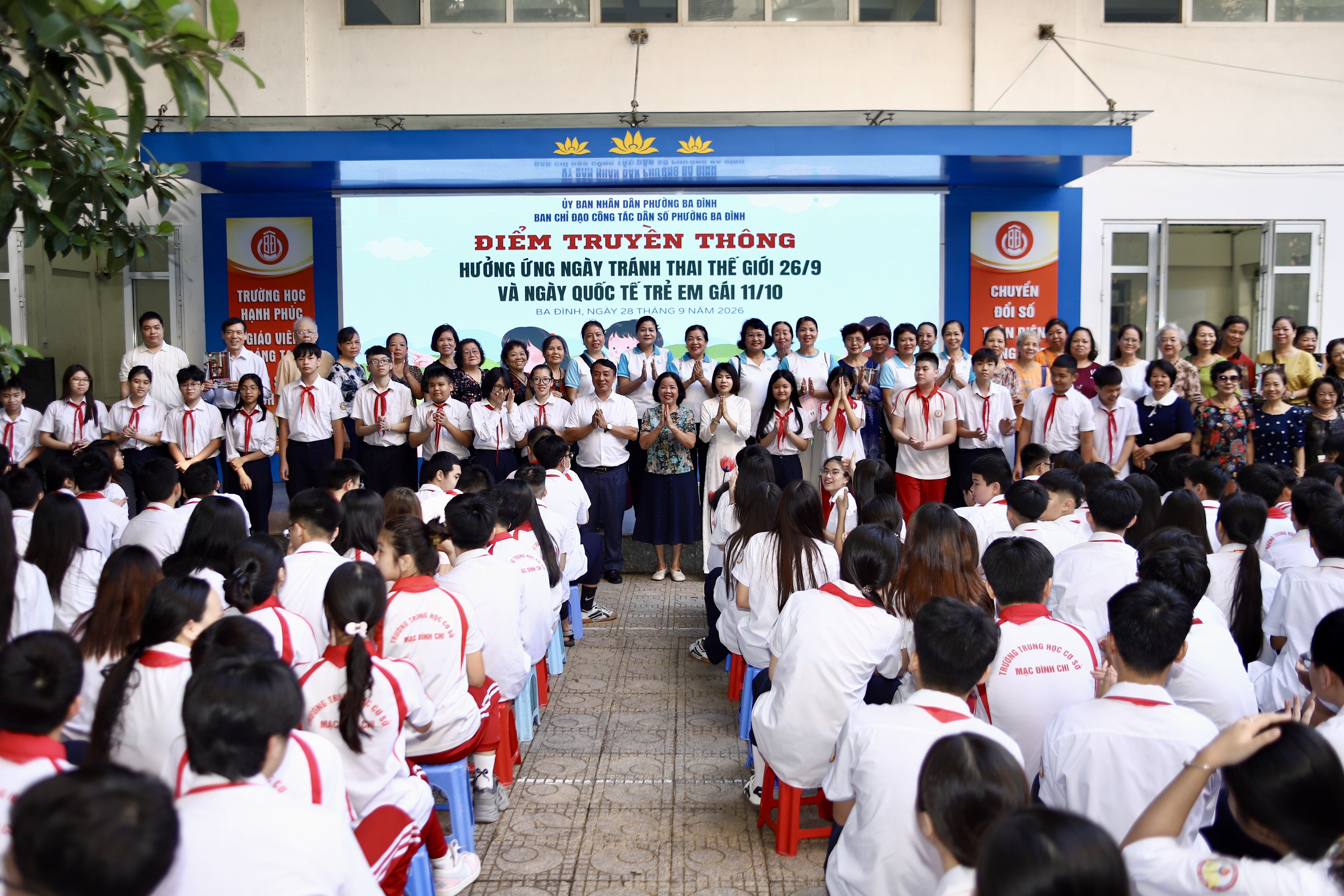 Phường Ba Đình truyền thông tránh thai, sức khỏe sinh sản và bảo vệ trẻ em gái - Ảnh 2.