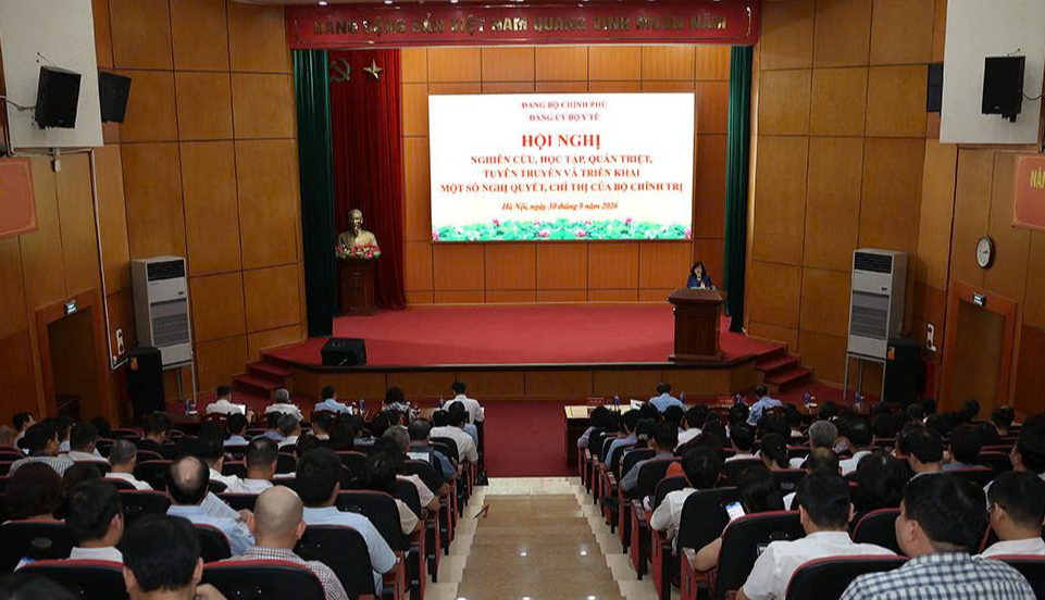 Bộ Y tế tổ chức Hội nghị nghiên cứu, học tập, quán triệt và triển khai thực hiện một số Nghị quyết, Chỉ thị của Bộ Chính trị - Ảnh 5.