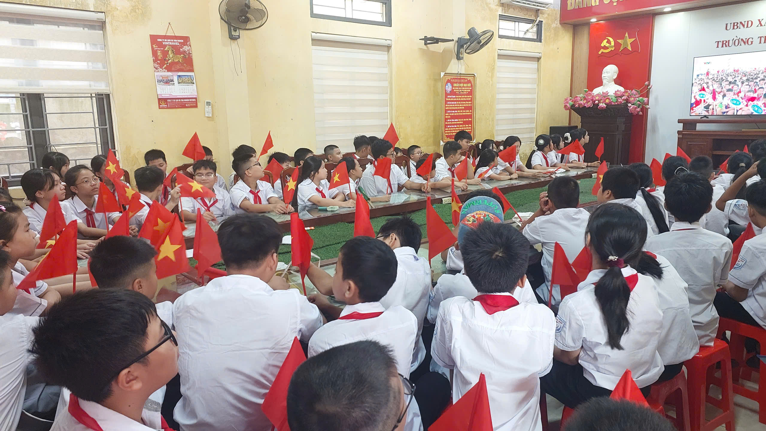Hải Phòng: Niềm vui ngày khai giảng ở những ngôi trường sáp nhập - Ảnh 16.