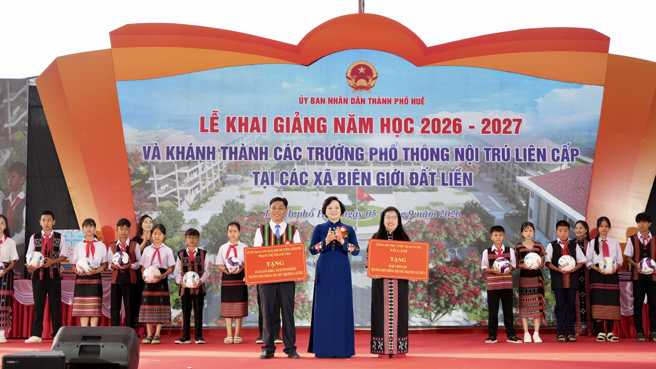 Khánh thành trường phổ thông nội trú liên cấp tại các xã biên giới ở Huế- Ảnh 3.