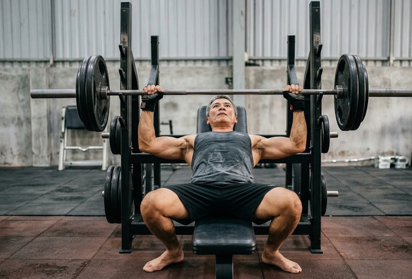 Sau tuổi 50, nam giới nên tập tạ nặng hay tập nhiều lần để tăng cơ? - Ảnh 1.