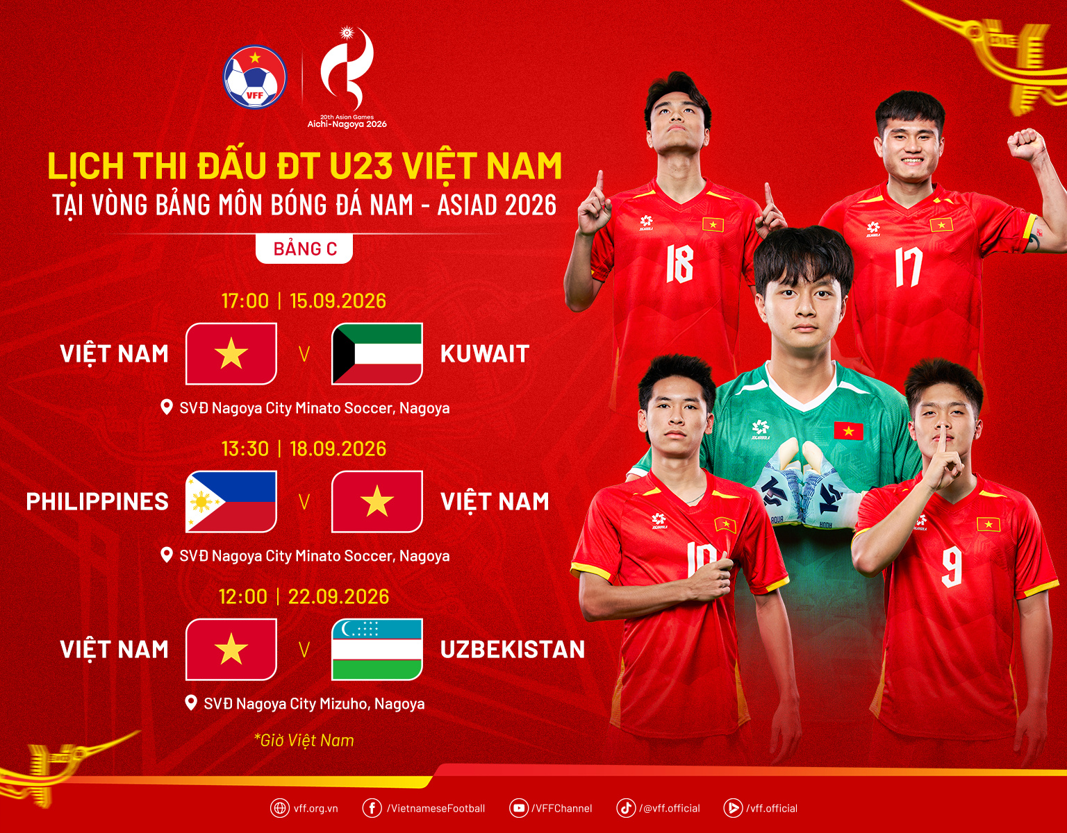 Chốt danh sách 23 cầu thủ U23 Việt Nam tham dự ASIAD 2026 - Ảnh 2.