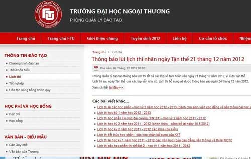 Trò hài về việc các trường ĐH thông báo “ngày tận thế” 1