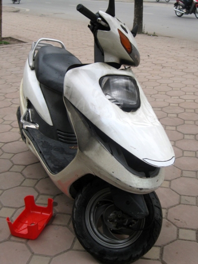 Xe máy lại phát hoả khi đang chạy 2