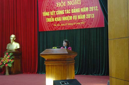 Đảng ủy Bộ Y tế tổ chức Hội nghị tổng kết công tác Đảng năm 2012 và triển khai nhiệm vụ năm 2013 1 Đảng ủy Bộ Y tế tổ chức Hội nghị tổng kết công tác Đảng năm 2012 và triển khai nhiệm vụ năm 2013 1