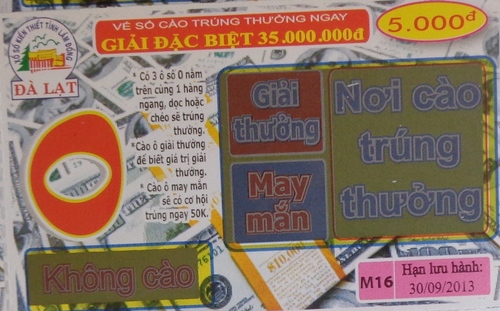 Thu hồi hàng trăm nghìn vé số  1