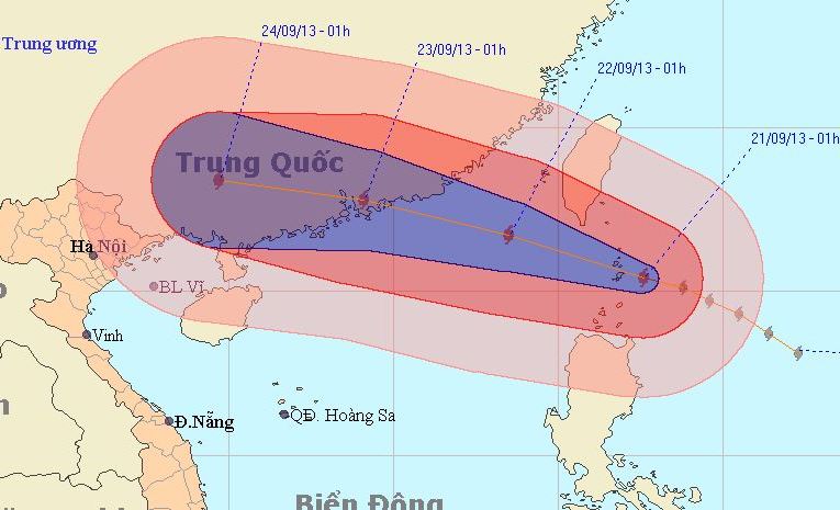 Trưa nay, siêu bão mạnh nhất năm vào biển Đông 1