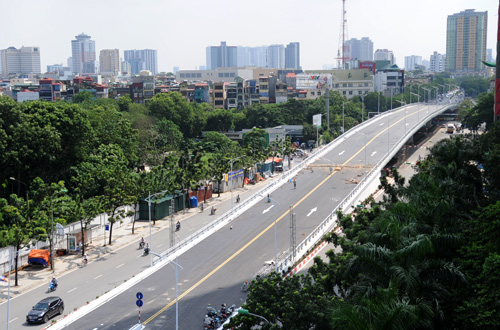 Cầu vượt dầm thép lớn nhất nước trước ngày thông xe 1 Cầu vượt dầm thép lớn nhất nước trước ngày thông xe 1