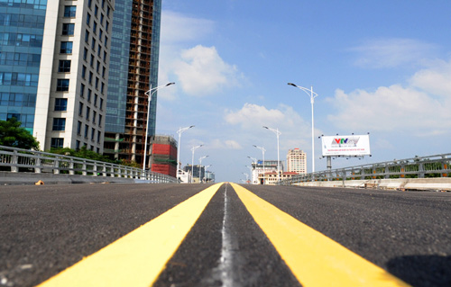 Cầu vượt dầm thép lớn nhất nước trước ngày thông xe 2 Cầu vượt dầm thép lớn nhất nước trước ngày thông xe 2