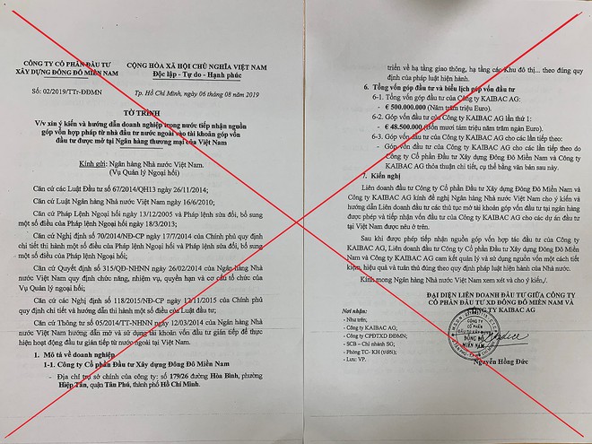 Những văn bản mà các đối tượng tự bịa đặt để thực hiện lừa đảo.