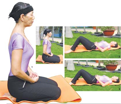 bài tập thở bụng trong Yoga