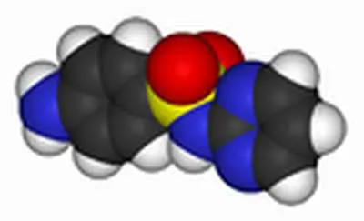 Cấu trúc phân tử bạc sulfadiazin