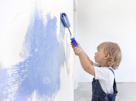 sơn tường bé
