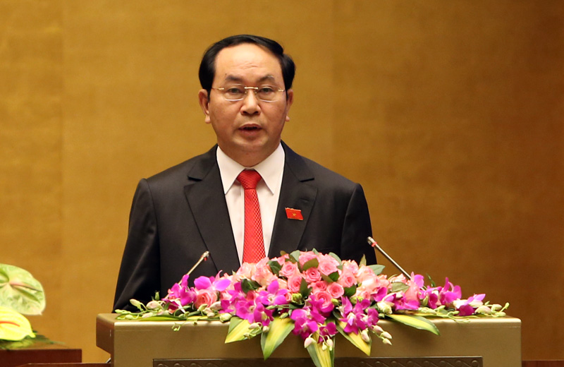 Chủ tịch nước Trần Đại Quang Chu-tich-nuoc-Tran-Dai-Quang-Singpore-tin-tuong-lanh-dao-moi-giup-VN-phat-trien-hon