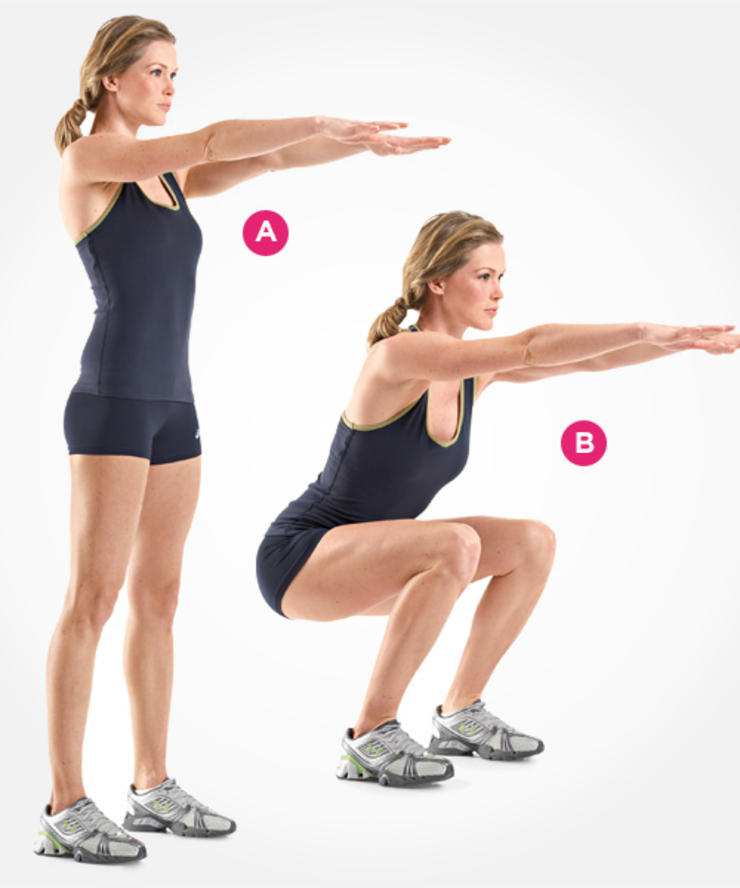 Bài tập Squat kéo dài tuổi thanh xuân