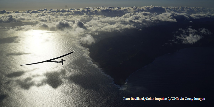 Phien ban may bay khong nguoi lai Solar Impulse