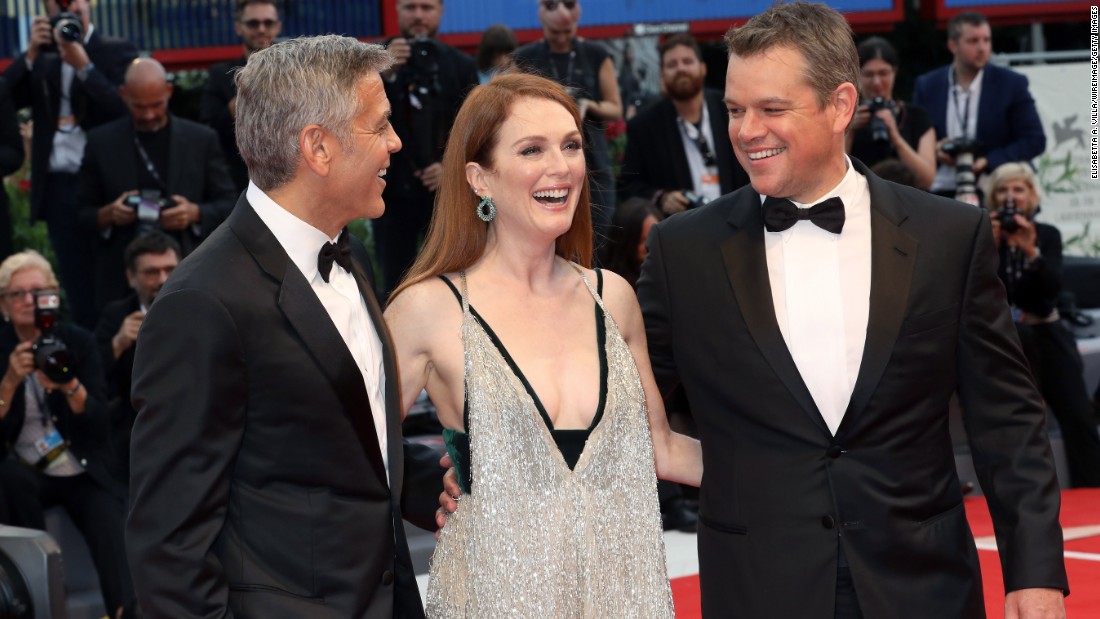 Bộ ba quyền lực: George Clooney, Julianne Moore và Matt Damon tại LHP Venice