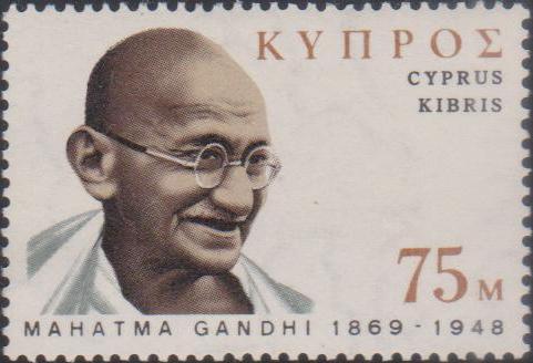 Con tem của Cyprus in hình Mahatma Gandhi