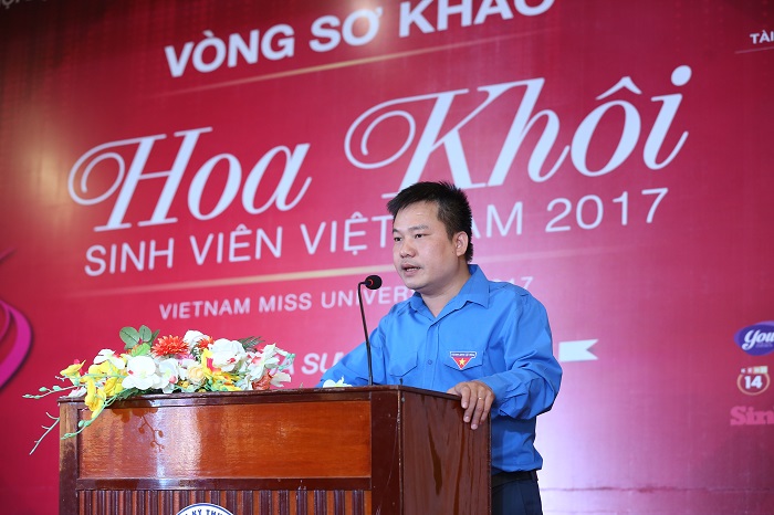 Anh Hoàng Tuấn Việt - Trưởng Ban Tổ chức cuộc thi Hoa Khôi sinh viên