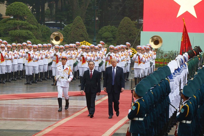 Lễ đón chính thức Tổng thống Hoa Kỳ Donald Trump. 