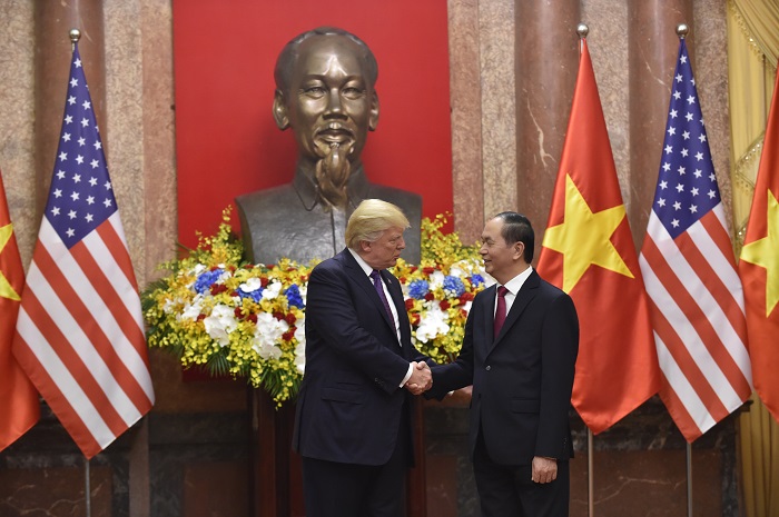 Chủ tịch nước Trần Đại Quang và Tổng thống Donald Trump