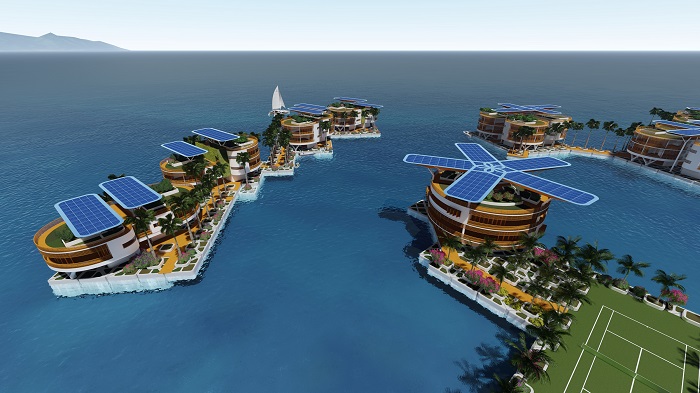 ngôi làng nổi ở Tahiti ngôi làng nổi ở Tahiti