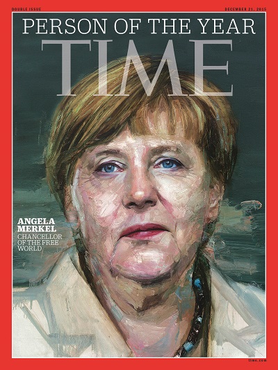 Thủ tướng Đức Angela Merkel trở thành Nhân vật của Năm 2015