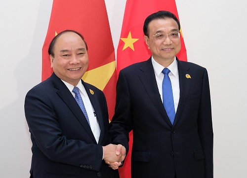 Thủ tướng Nguyễn Xuân Phúc và Thủ tướng Trung Quốc Lý Khắc Cường