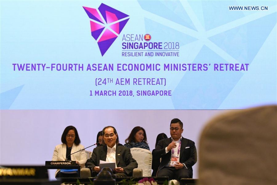 Các bộ trưởng kinh tế ASEAN thảo luận biện pháp tăng cường hội nhập khu vực