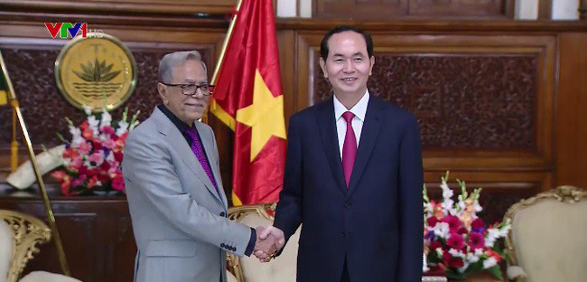 Chủ tịch nước Trần Đại Quang hội kiến với Tổng thống Bangladesh