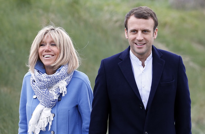 Tổng thống Pháp Emmanuel Macron và phu nhân 