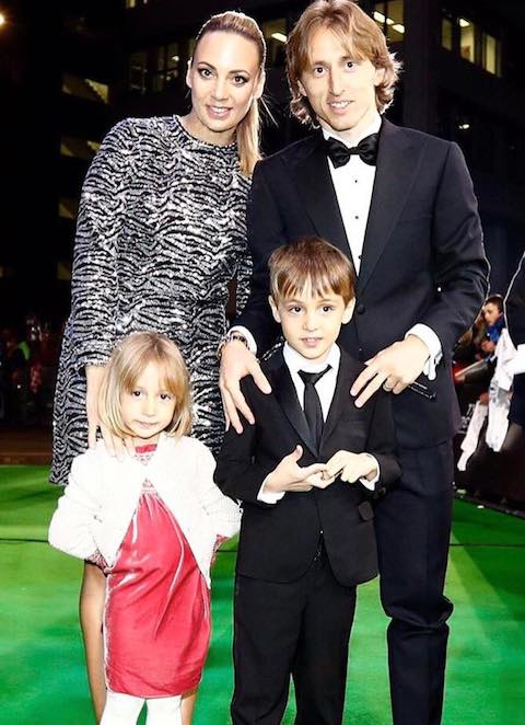 Gia đình trung vệ Croatia Luka Modric