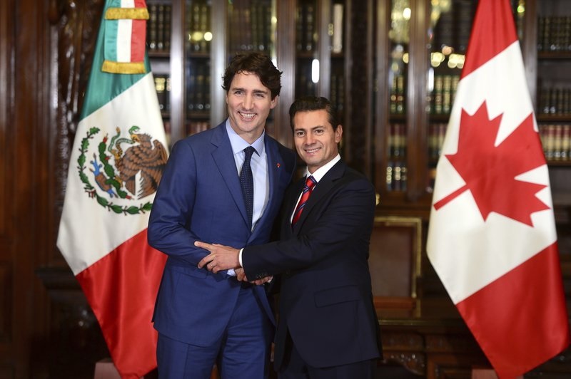 Thủ tướng Canada Trudeau và Tổng thổng Mexico Pena Nieto