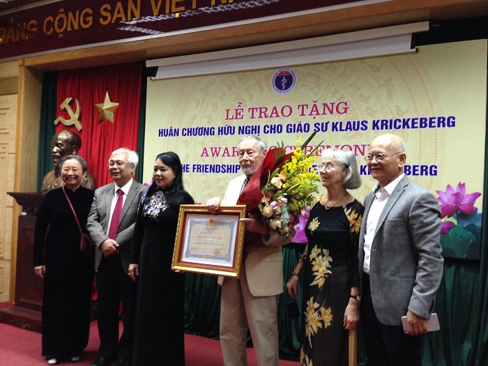 Lễ trao tặng Huân chương Hữu nghị cho GS. Klaus Krickeberg