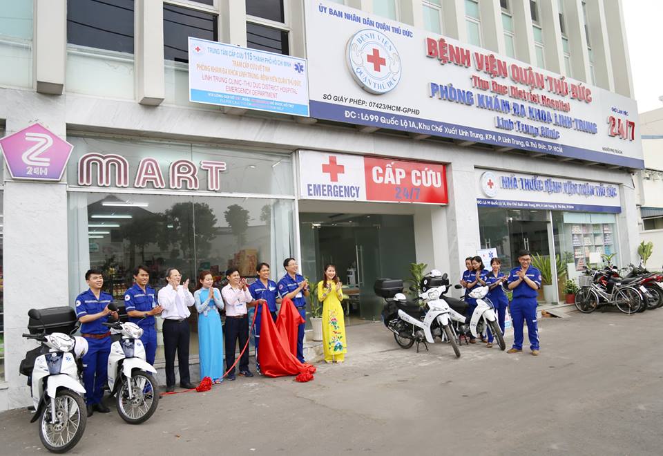 Xe máy cấp cứu và trạm cấp cứu tại phường Linh Trung, quận Thủ Đức