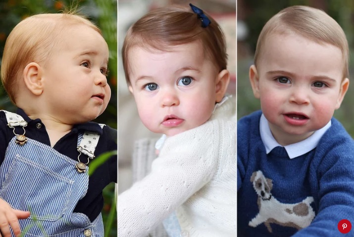 3 bé nhà William-Kate giống nhau cỡ nào-Louis, Charlotte và George lúc tròn 1 tuổi